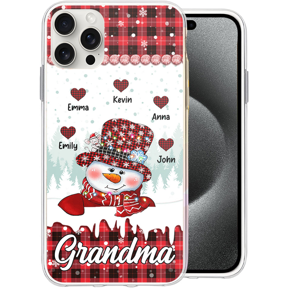 Heart Color Family Christmas Gift - Custom Names - Personalized Phone Case, Christmas Gift, Gift For Family