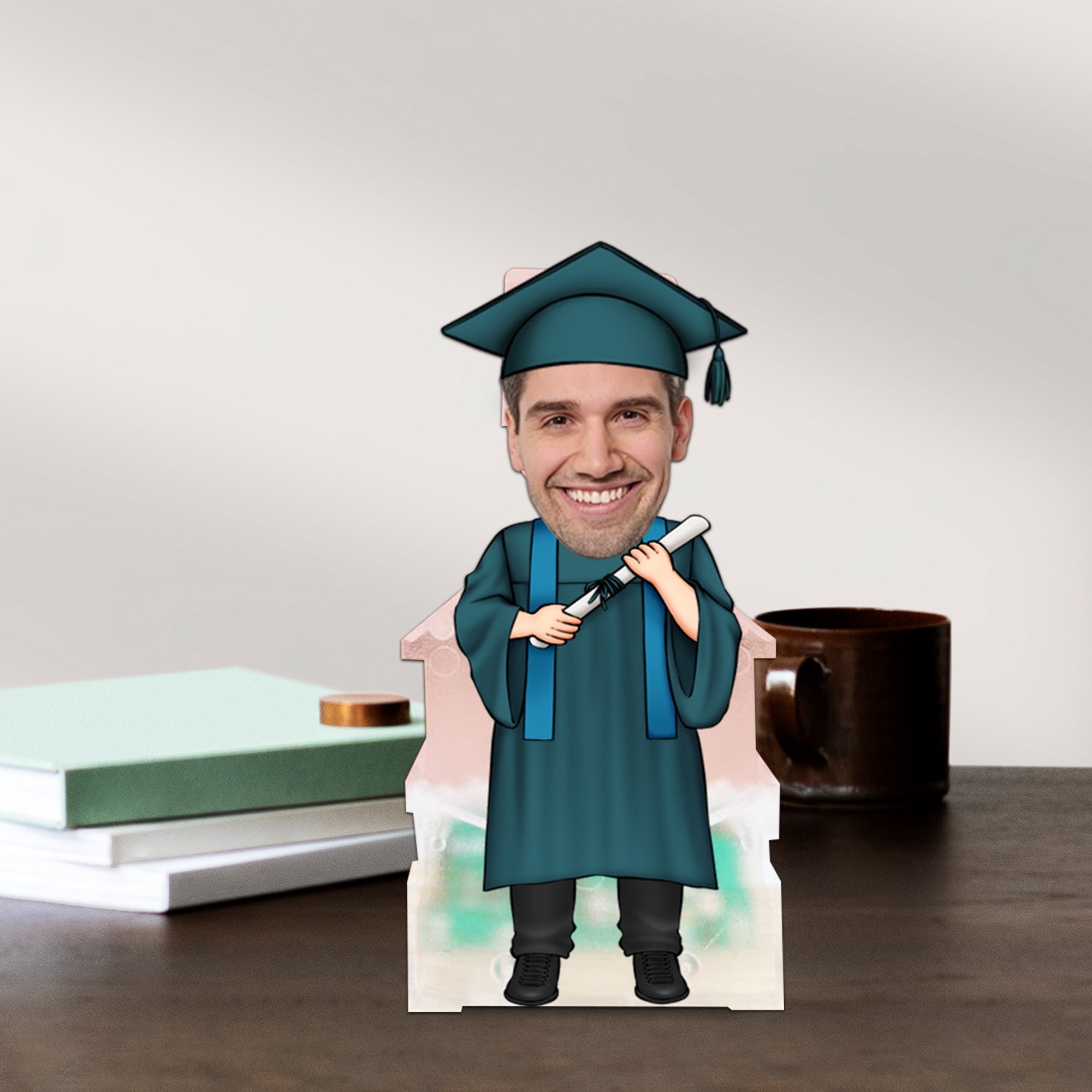 Graduate Standee, Custom Face Photo Funny Gift, Personalized Acrylic Wiggle Stand