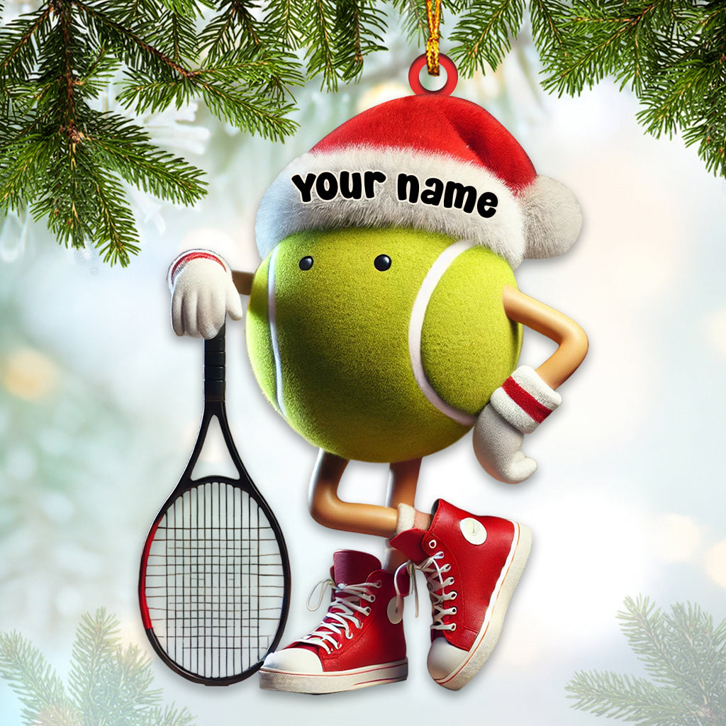 Tennis Ornament, Personalized Ornament