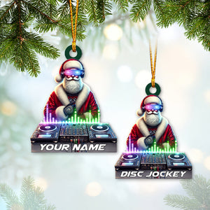 Custom Name Disc Jokey Ornament, Gift for Disc Jokey, DJ Christmas Gift