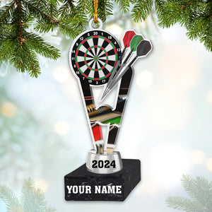 Champion Darts Cup Home Decor Christmas Ornament, Personalized Ornament