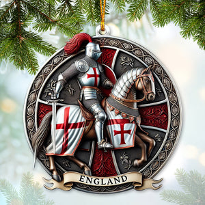 Custom Name England Ornament, Christmas Gift for England Lover