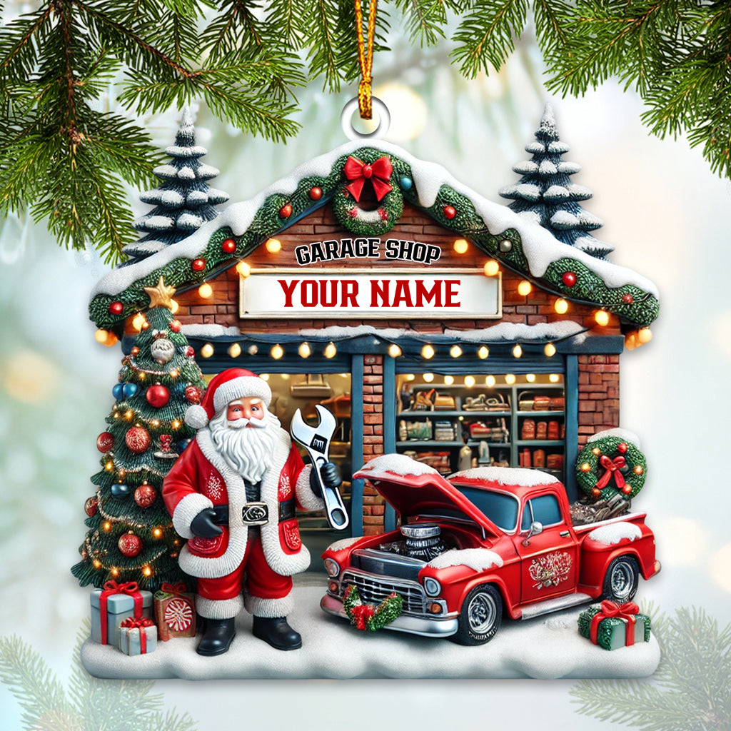 Garage Shop Home Decor Christmas Ornament, Personalized Ornament