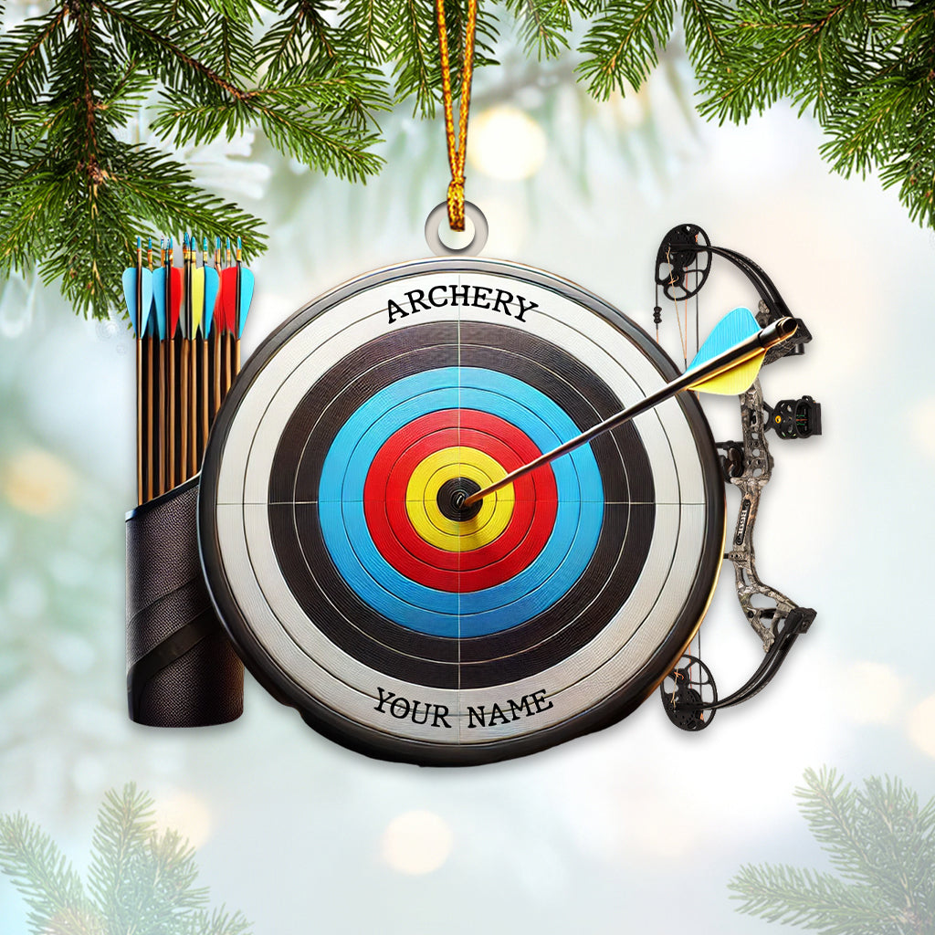 Archery Ornament, Personalized Ornament