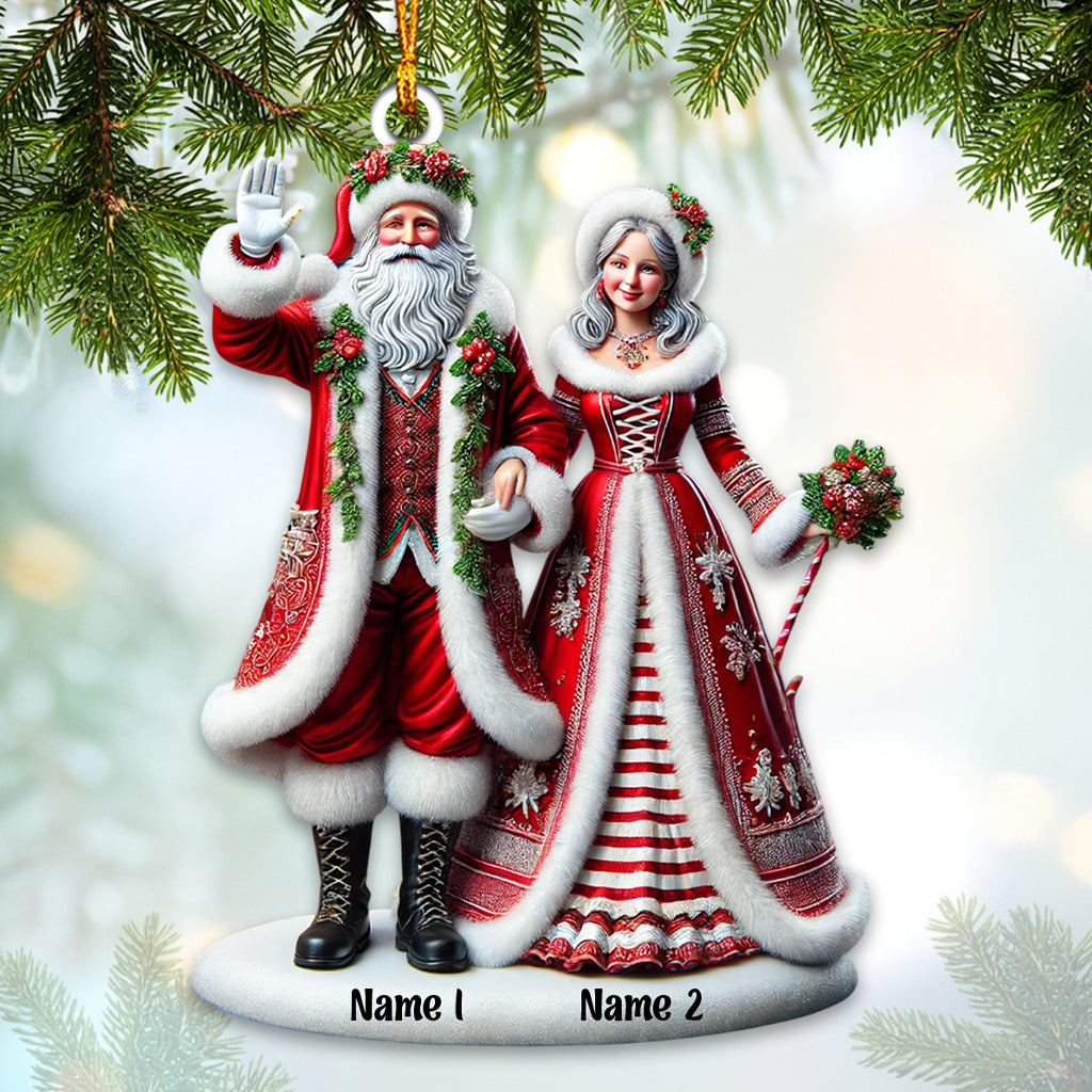 Couple Home Decor Christmas Ornament, Personalized Ornament