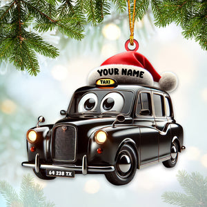 Taxi Old Car Home Decor Christmas Ornament, Personalized Ornament