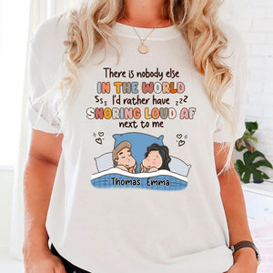 Together in Every Decibel: 'Snoring Soulmate' Personalized Couple's Tee - Gift For Couple, Family