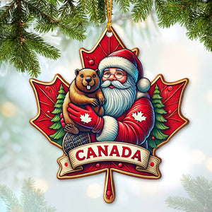 Custom Name Ornament, Canada Santa