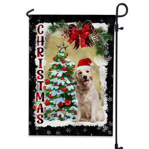 Christmas Pet Photo- Personalized Flag - Gift For Family, Gift For Pet Lover, Christmas Gift