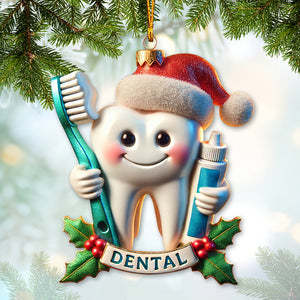 Custom Name Ornament, Dental Christmas