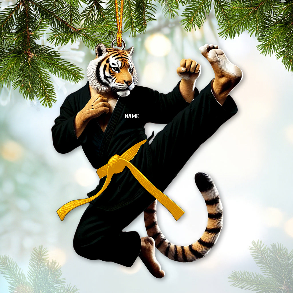 Custom Ornament, Tiger Judo Ornament, Christmas Decor