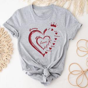 Two Hearts Queen, Happy Mother's Day, Custom Texts - Personalized Light Shirt