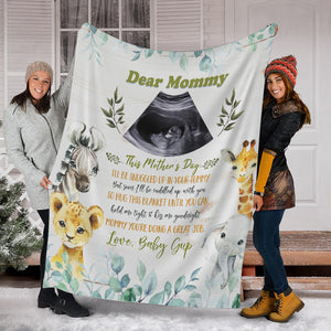 Dear Mommy, This Is Mother's Day - Personalized Fleece Blanket, Gift For Family