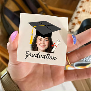 Congrats Class, Custom Temporary Tattoo With Personalized Photo, Fake Tattoo, Graduation Gift