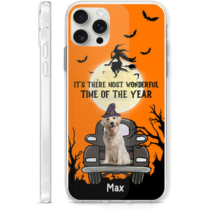 Most Wonderful Time Of The Year - Custom Photo And Name - Personalized Phone Case, Gift For Halloween