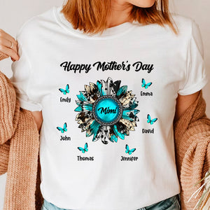 Happy Mother's Day, Butterfly Custom Texts  - Personalized Shirt