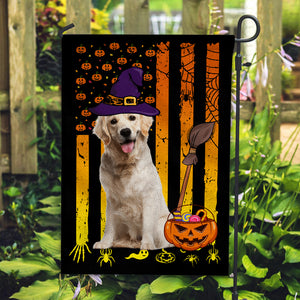 Pumpkin And Pet, Happy Halloween - Personalized Photo Flag - Gift For Pet Lover, Halloween Gift