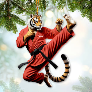 Custom Ornament, Tiger Judo Ornament, Christmas Decor