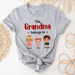 This Grandma Belongs To, Happy Mother's Day, Custom Appearances And Texts - Personalized Light Shirt