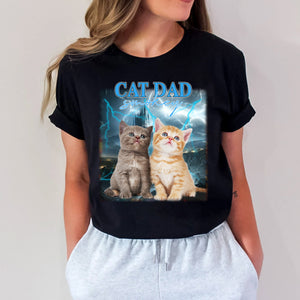 Retro Vintage Portrait Bootleg Shirt  - Custom Photo & Text - Personalized T-Shirt - Gift For Pet Lover