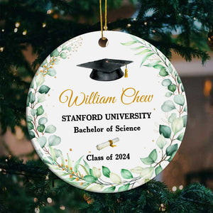 Graduation Gift, Congrats Class Of Graduation - Custom Texts Graduation - Personalized Ceramic Ornament