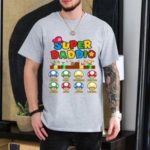 Super Daddio, Happy Father's Day, Custom Appearances And Texts - Personalized Light Shirt