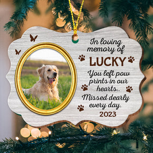 In Loving Memory Of Pet - Personalized Custom Shaped Wooden Ornament - Gift For Pet Lover