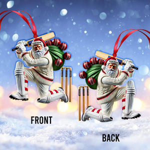 Cricket Bat Lover Christmas Home Decor Christmas Ornament, Personalized Ornament