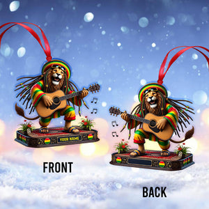 Christmas Reggae Music Lion Home Decor Christmas Ornament, Personalized Ornament