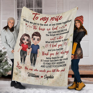 The House We Had - Custom Couple Appearances And Names - Personalized Fleece Blanket