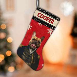 Pet With Royal Clothes - Personalized Christmas Socks Decoration - Custom Photo Gift, Christmas Gift