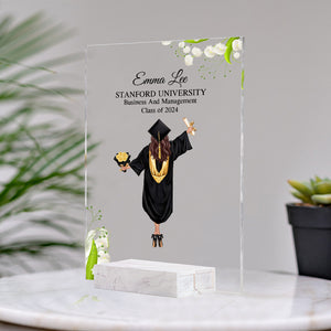 Congratulations On Graduating, Custom Appearance And Texts - Personalized Acrylic Plaque