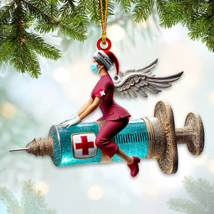 Nurse Christmas Home Decor Christmas Ornament, Personalized Ornament