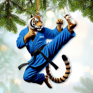 Custom Ornament, Tiger Judo Ornament, Christmas Decor