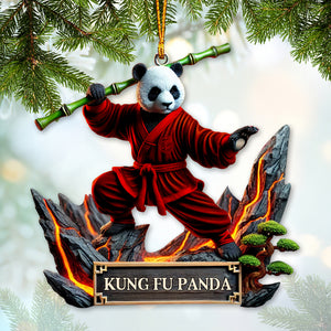 Custom Ornament, Kung Fu Panda Ornament, Christmas Decor