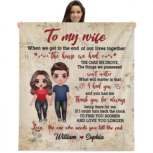 The House We Had - Custom Couple Appearances And Names - Personalized Fleece Blanket