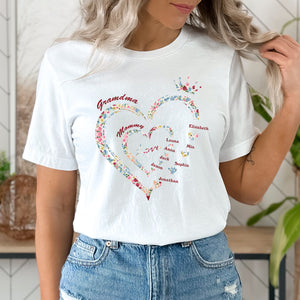 Two Hearts Queen, Happy Mother's Day, Custom Texts - Personalized Light Shirt