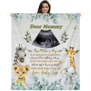 Dear Mommy, This Is Mother's Day - Personalized Fleece Blanket, Gift For Family