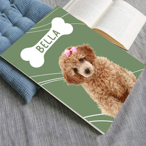 Personalized Photo And Name Canvas, Gift For Family, Gift For Pet Lovers