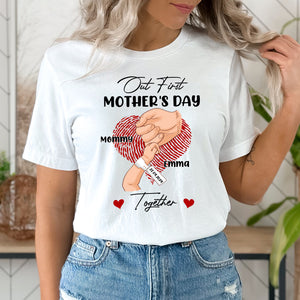 First Mother's Day Together, Happy Mother's Day, Custom Skin Color And Texts - Personalized Light Shirt