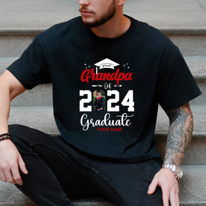 Proud Of Class 2024 Graduate, Custom Photo And Texts - Gift For Graduation - Personalized T-Shirt