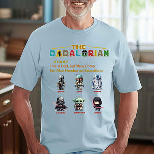 The Dadalorian, Happy Father's Day, Custom Appearances And Texts - Personalized Light Shirt