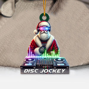 Custom Name Disc Jokey Ornament, Gift for Disc Jokey, DJ Christmas Gift