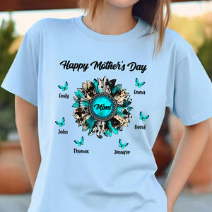 Happy Mother's Day, Butterfly Custom Texts  - Personalized Shirt