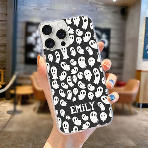 Spooky Season - Custom Name - Personalized Phone Case, Gift For Halloween