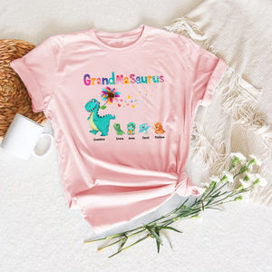 Family Dinosaurus - Custom Appearances And Names - Personalized T-Shirt - Family Gift