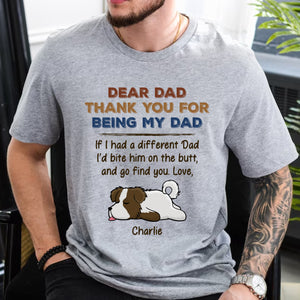 Dear Mom Dad, Thank You For Being My Mom Dad - Custom Appearance And Name - Personalized T-Shirt - Pet Lover Gift