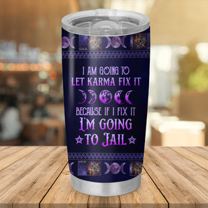 Personalized Witch Tumbler/Wine Tumbler - Gift Idea For Halloween/Witch Lovers - I'm The Crazy Witch