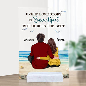 Every Love Story Is Beautiful But Ours Is The Best, Custom Appearances And Texts - Personalized Acrylic Plaque