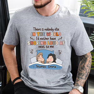 Together in Every Decibel: 'Snoring Soulmate' Personalized Couple's Tee - Gift For Couple, Family